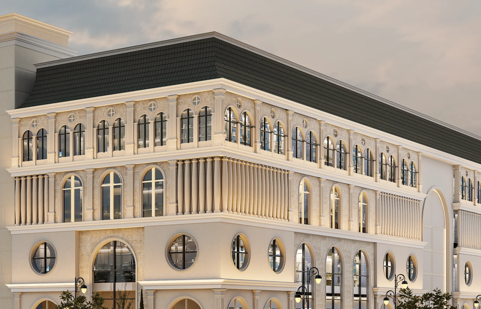 Classical Stone Columns